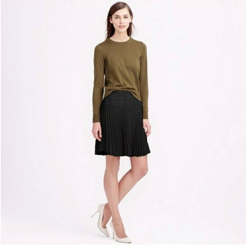 J. Crew Laser Cut Perforated Skirt Sz 8 EUC